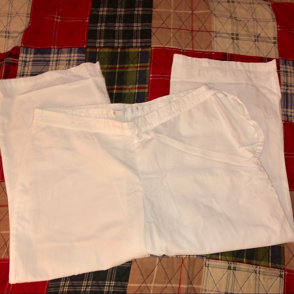 Le Phare De La Baleine Cotton Pants WHITE
